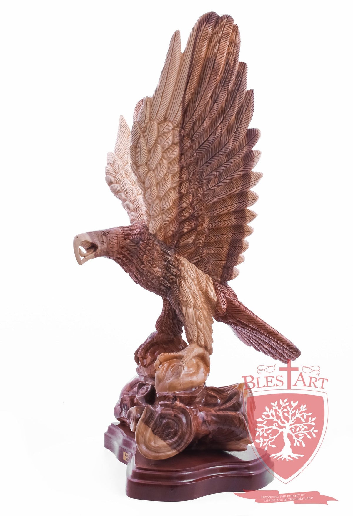 Eagle standing on a branch, Size: 14" X 10" X 28.5"