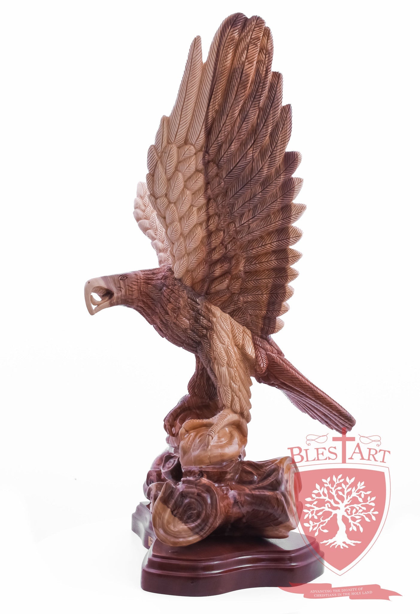 Eagle standing on a branch, Size: 14" X 10" X 28.5"