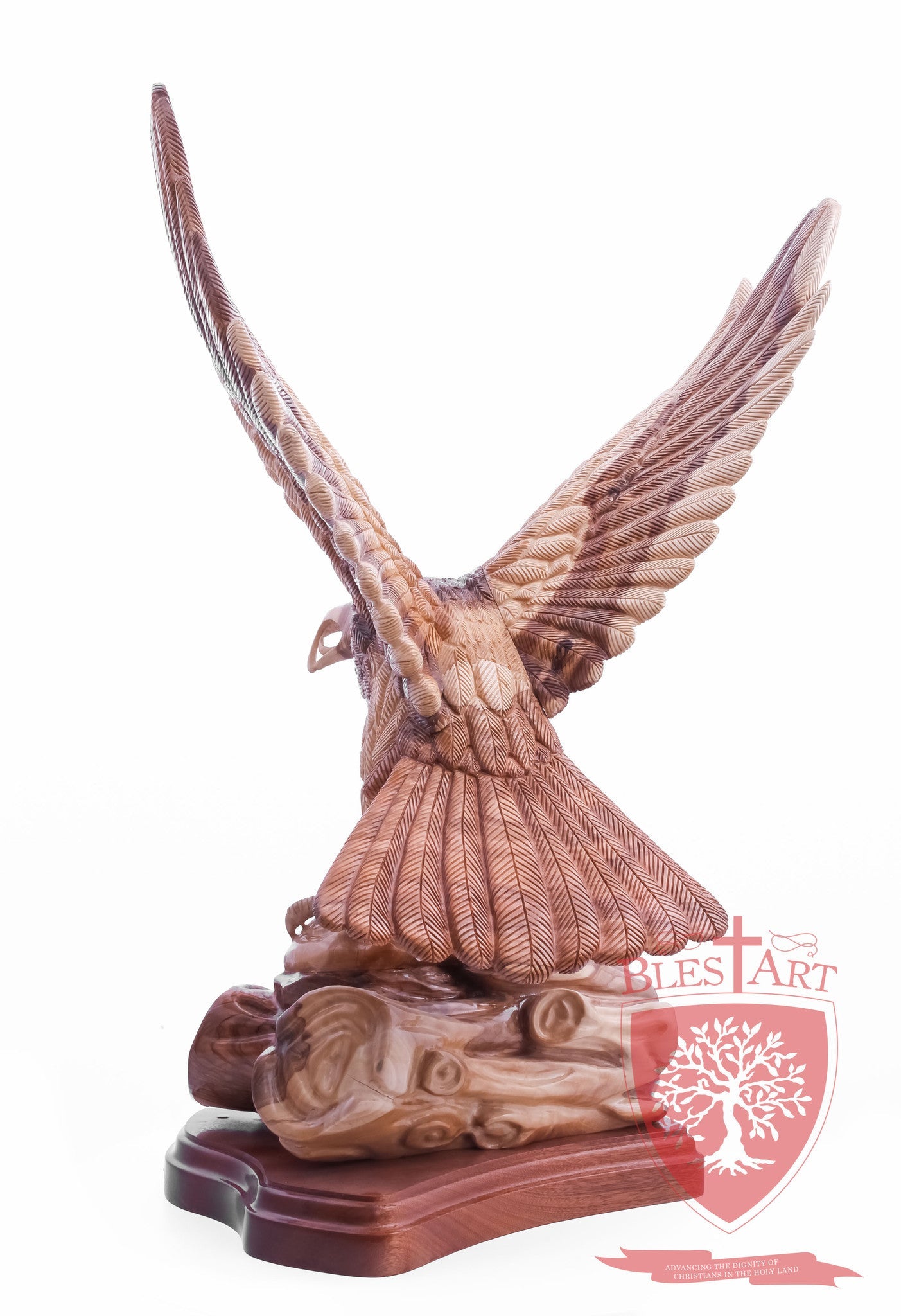 Eagle standing on a branch, Size: 14" X 10" X 28.5"