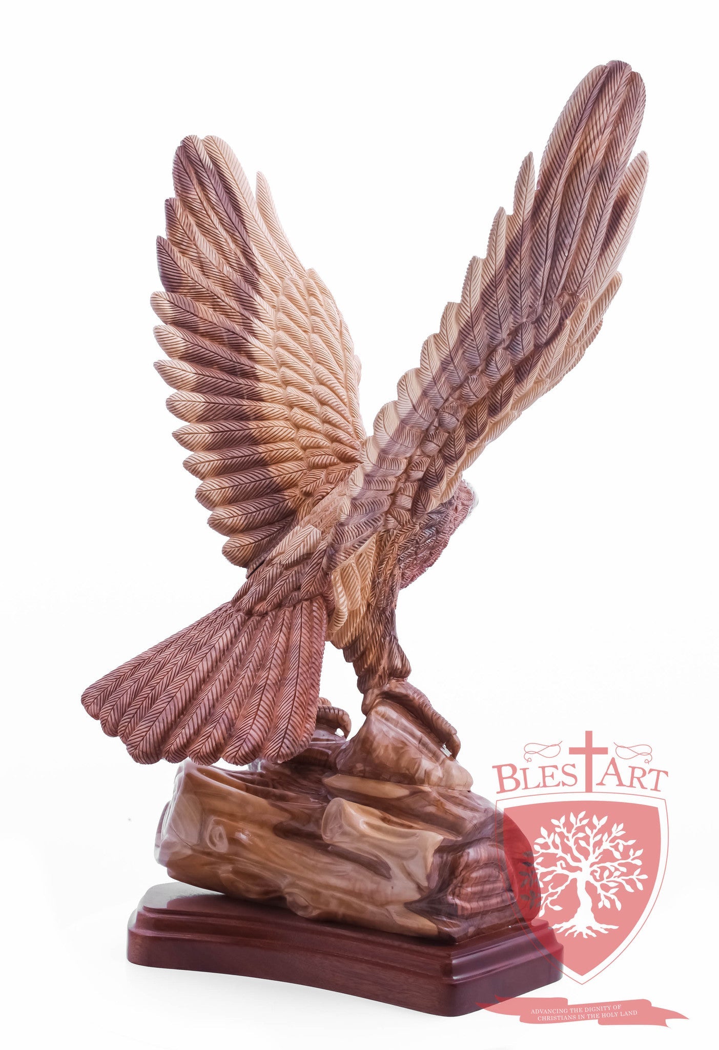 Eagle standing on a branch, Size: 14" X 10" X 28.5"