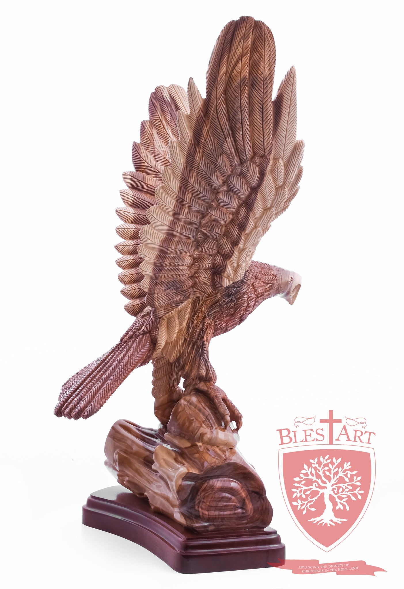 Eagle standing on a branch, Size: 14" X 10" X 28.5"