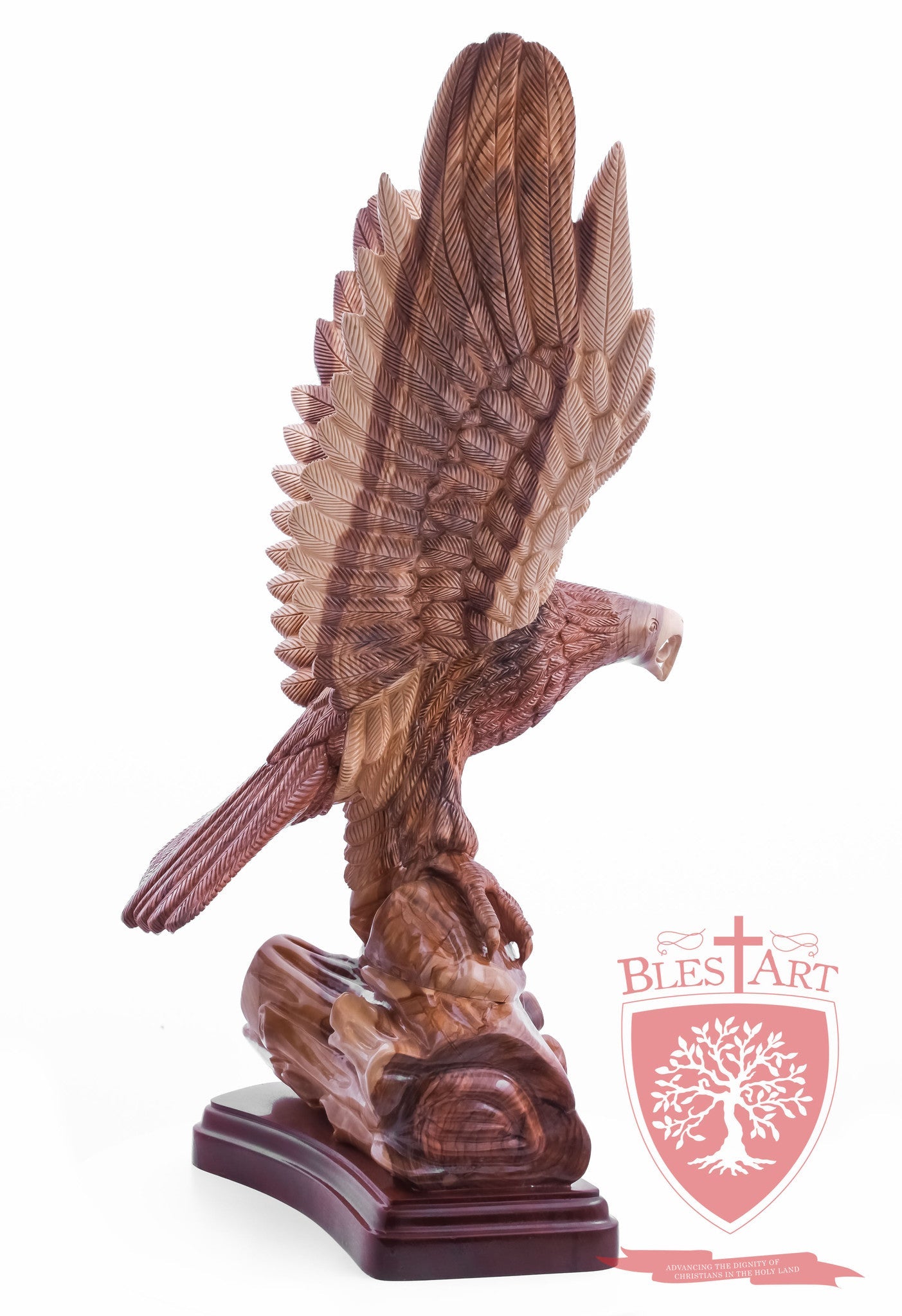 Eagle standing on a branch, Size: 14" X 10" X 28.5"