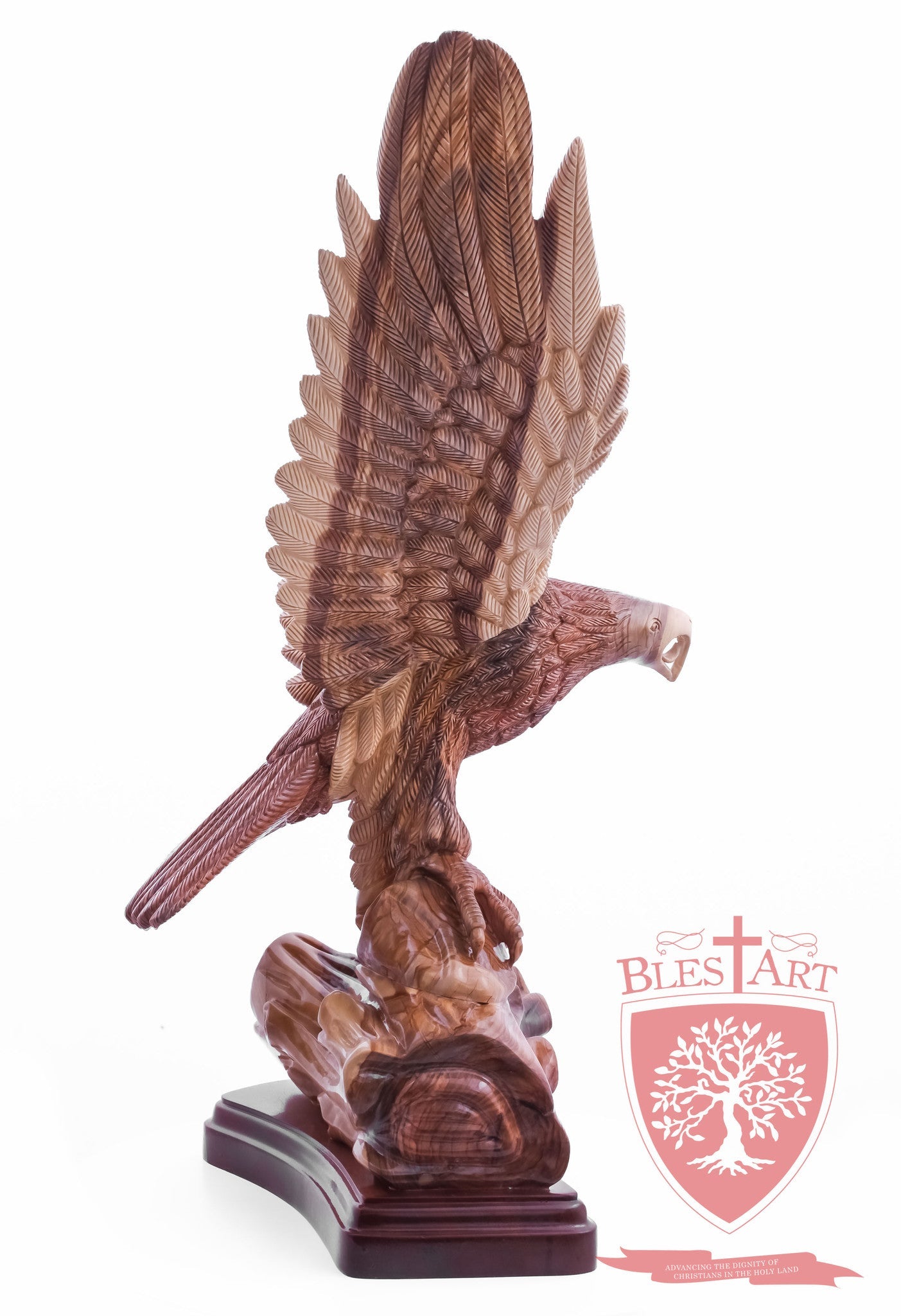 Eagle standing on a branch, Size: 14" X 10" X 28.5"