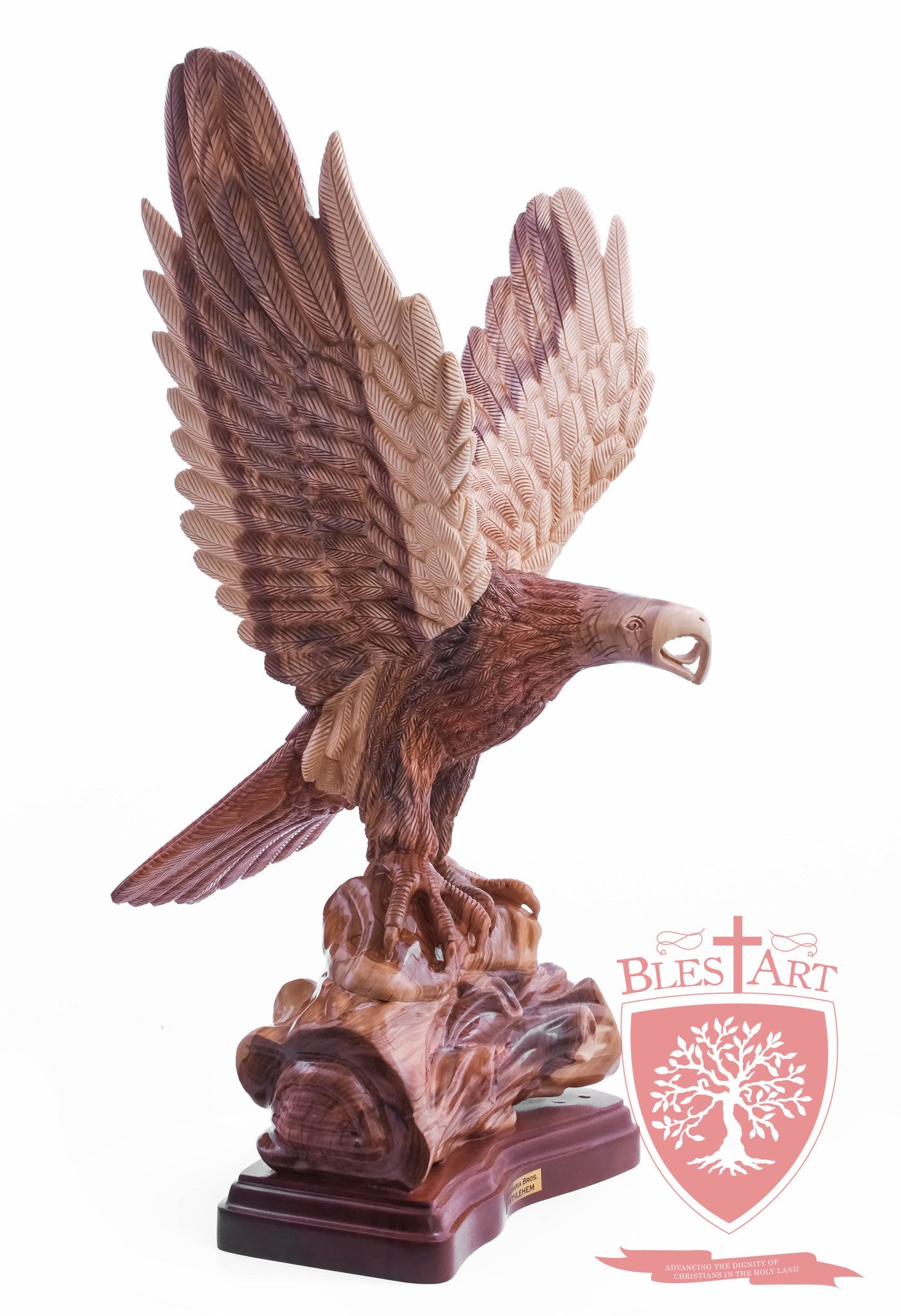 Eagle standing on a branch, Size: 14" X 10" X 28.5"