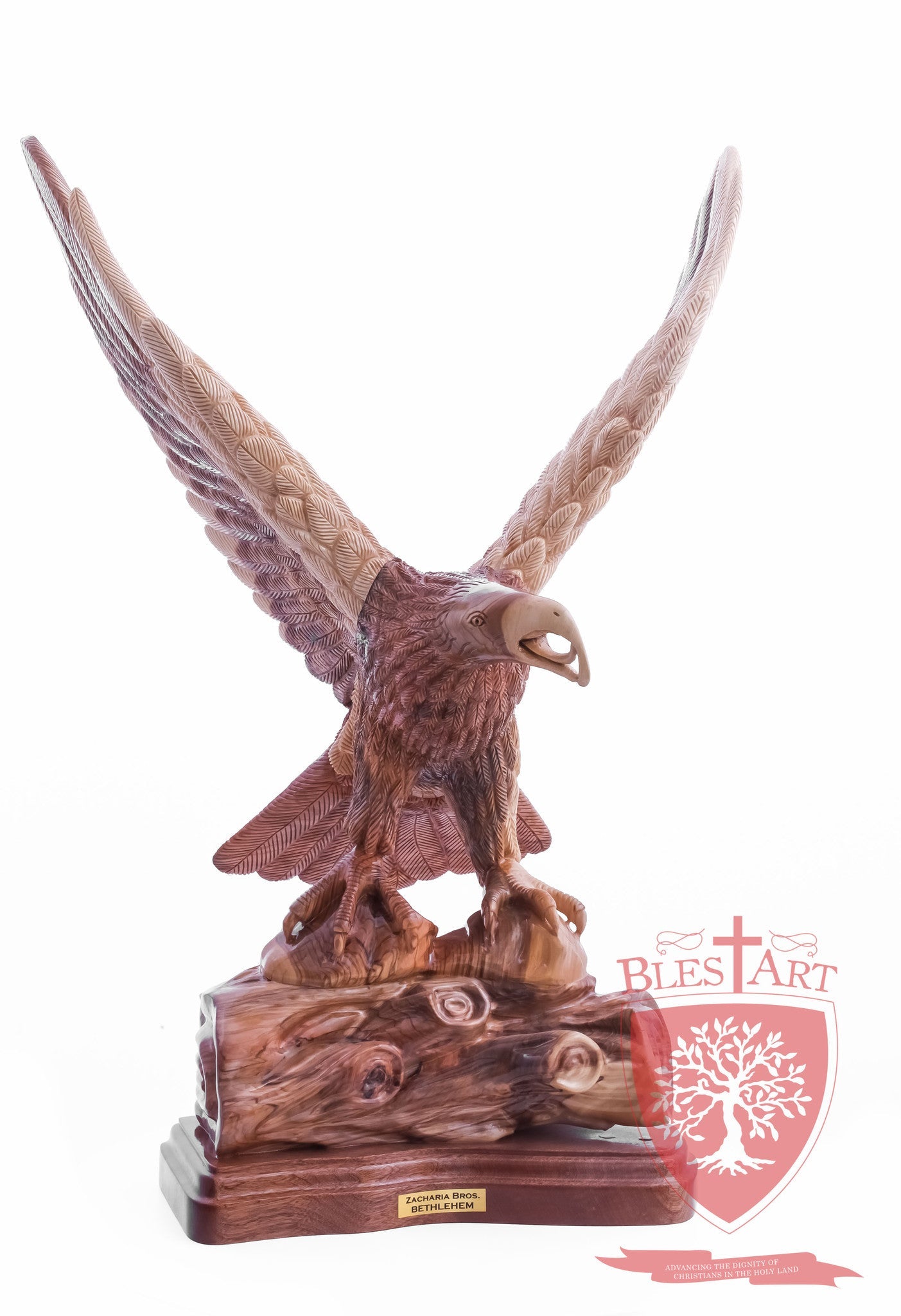 Eagle standing on a branch, Size: 14" X 10" X 28.5"