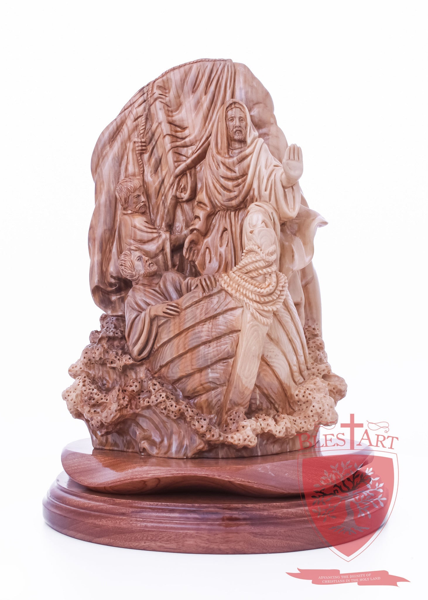 Jesus stopping the storm, Size: 8" 4" 10.5"
