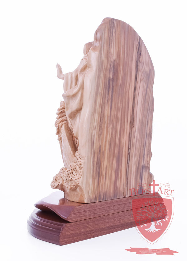 Jesus stopping the storm, Size: 8" 4" 10.5"