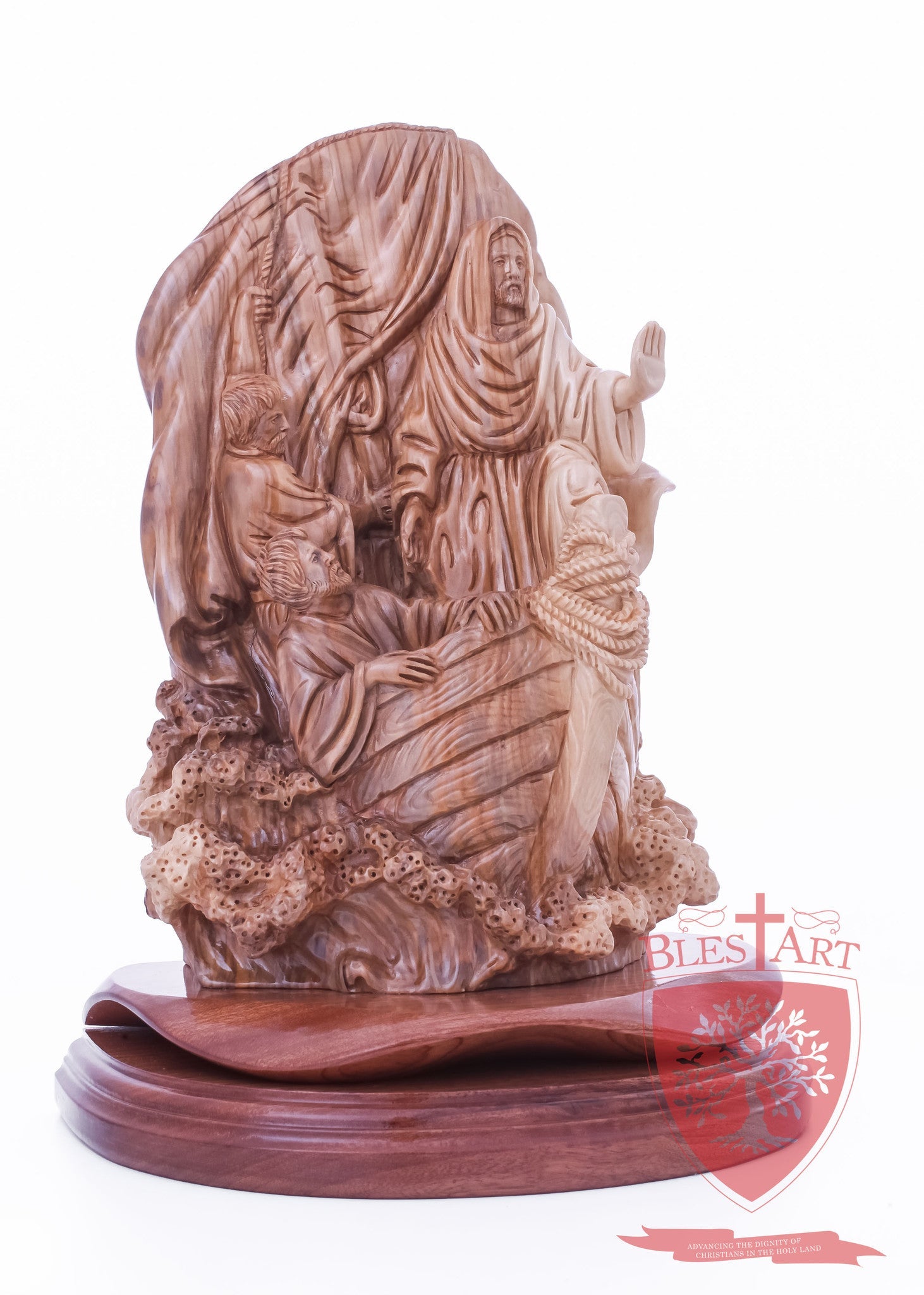 Jesus stopping the storm, Size: 8" 4" 10.5"