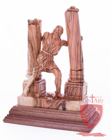 Samson destroying the temple, Size: 8.5" 5" 11.5"