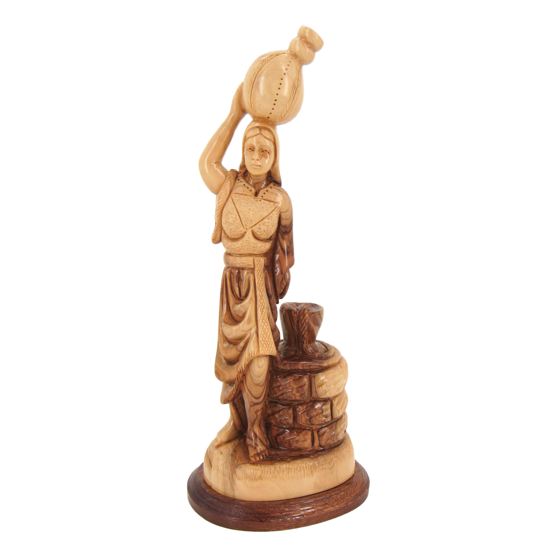 Woman at the Well, Size: 3.5" X 4.5" X 11" - Blest Art, Inc. 
