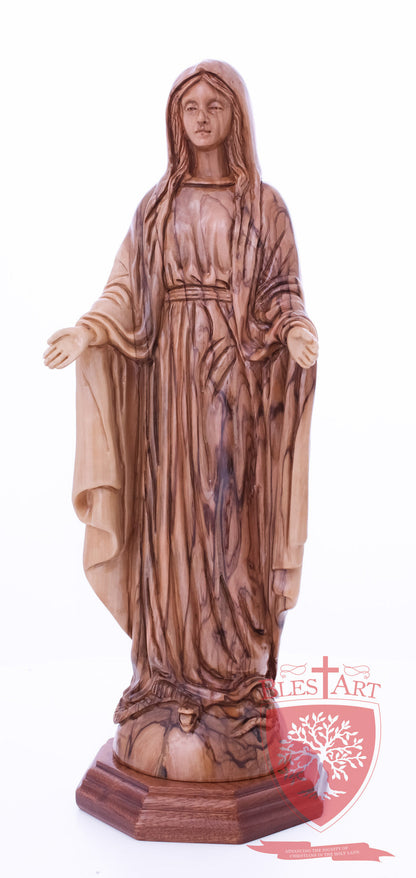 Blessed Mother Mary - Olive wood