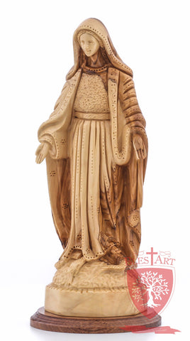 Blessed Mother Mary - Olive wood