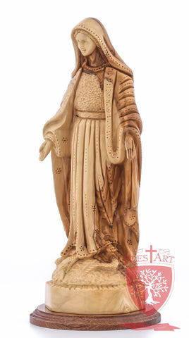 Blessed Mother Mary - Olive wood