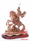 St. George defeating the dragon, Cathedral Quality, Size:  13.5" 10" 15"