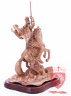 St. George defeating the dragon, Cathedral Quality, Size:  13.5" 10" 15"