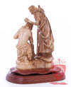 Jesus Baptism, By John The Baptist in The Jordan River, Size 9.5"/25 cm Height