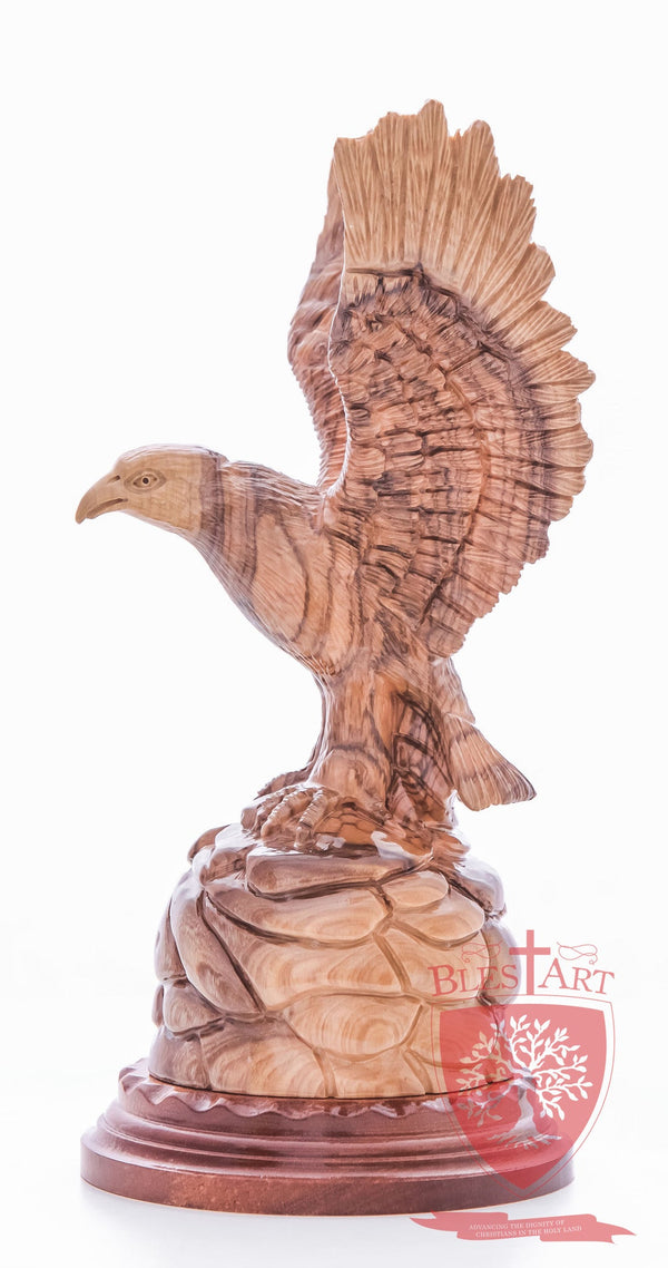 American Style Eagle, Cathedral Quality - Olive wood