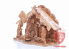 Nativity Set, with 2-d figures and Incense from the tomb of jesus Size: 9" / 25 CM