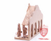 Nativity Set, with 2-D figures and Incense from the tomb of jesus. Size: 10" 5" 7.5"