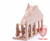 Nativity Set, with 2-D figures and Incense from the tomb of jesus. Size: 10" 5" 7.5"