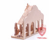 Nativity Set, with 2-D figures and Incense from the tomb of jesus. Size: 10" 5" 7.5"