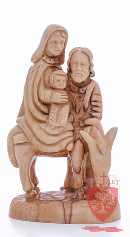 Holy Family, Flight to Egypt, 10.5"/27 cm