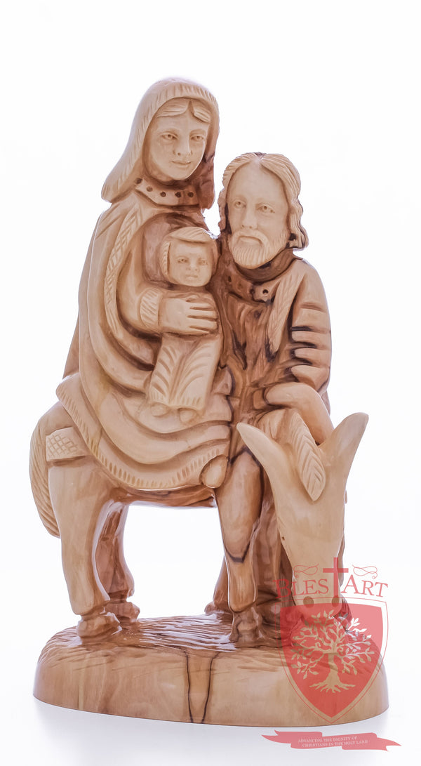 Holy Family, Flight to Egypt, 10.5"/27 cm