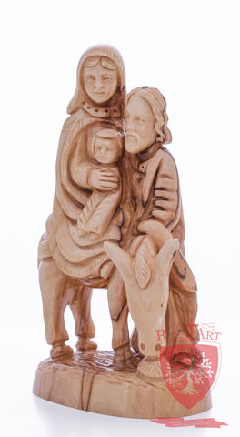 Holy Family, Flight to Egypt, 10.5"/27 cm