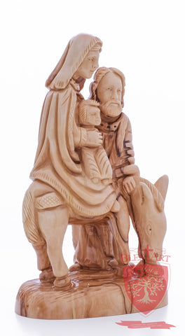 Holy Family, Flight to Egypt, 10.5"/27 cm