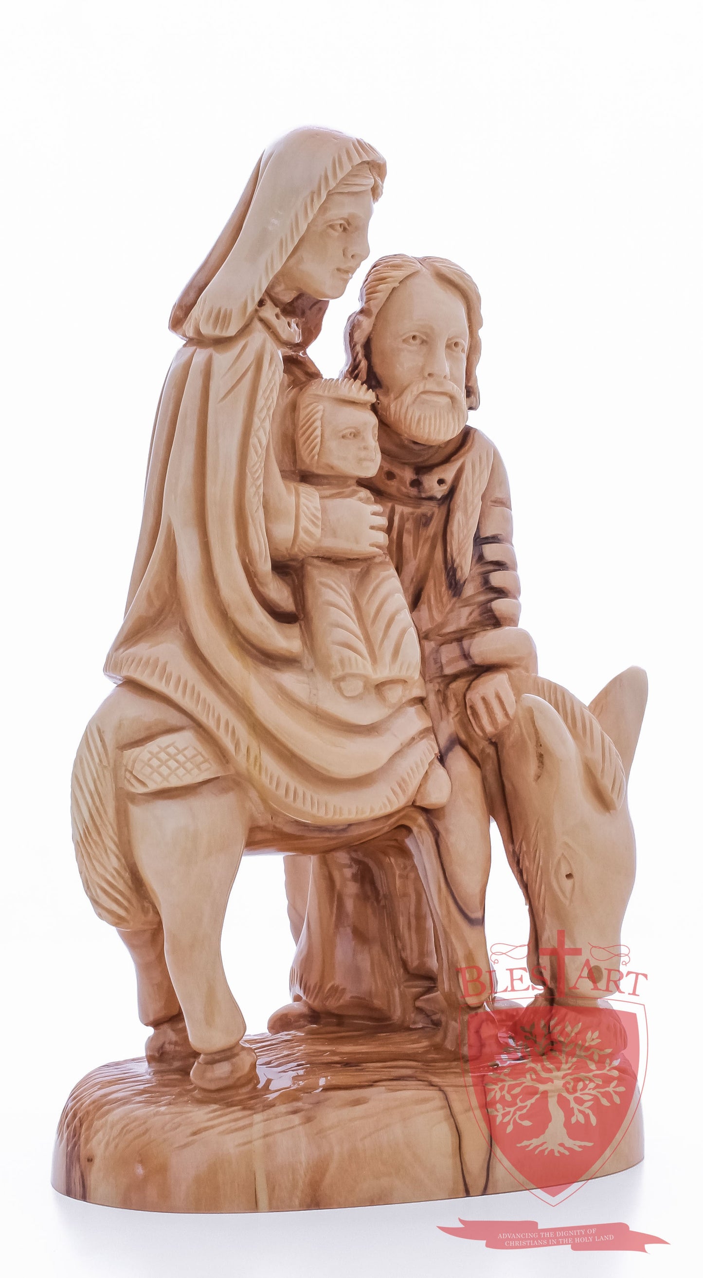 Holy Family, Flight to Egypt, 10.5"/27 cm