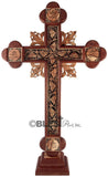 Roman Cross on Base, Cathedral Quality, Size: 23.6"/60 cm - Blest Art, Inc. 