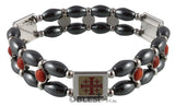 Bracelet, Elastic, Different material, different colors, 2.4"/6 cm - Blest Art, Inc. 