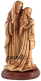 Artistic Holy Family - Olive wood
