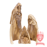 Holy Family - Standing - 3 pieces - Olive wood