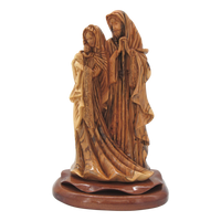 Artistic Holy Family - Olive wood
