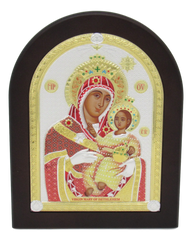 Icon of Madonna & Child, Silver plated, Available in different sizes.