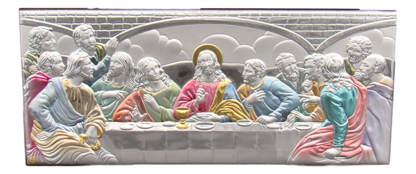 Icon of the Last Supper, Silver plated, Colored, Available in different sizes.