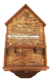 Home Altar with the lord`s prayer and Holy items. Size: 20.5" x 10" x 23"