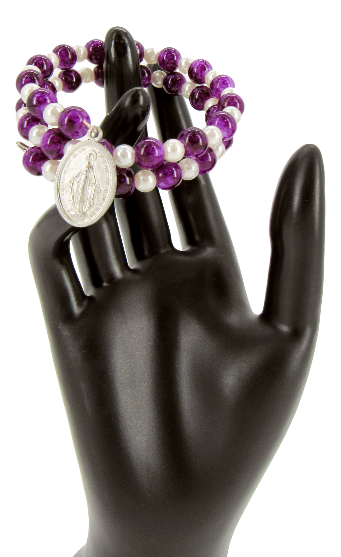 Bracelet, Purple, Snake Style, Available with different attached icons