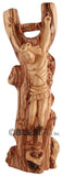 Crucifixion "Jesus hanged on a piece of wood", Size: 9.8"/25 cm Height - Blest Art, Inc. 