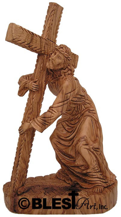 Jesus on the Road to Golgotha, Size: 13.8"/35 cm Height.