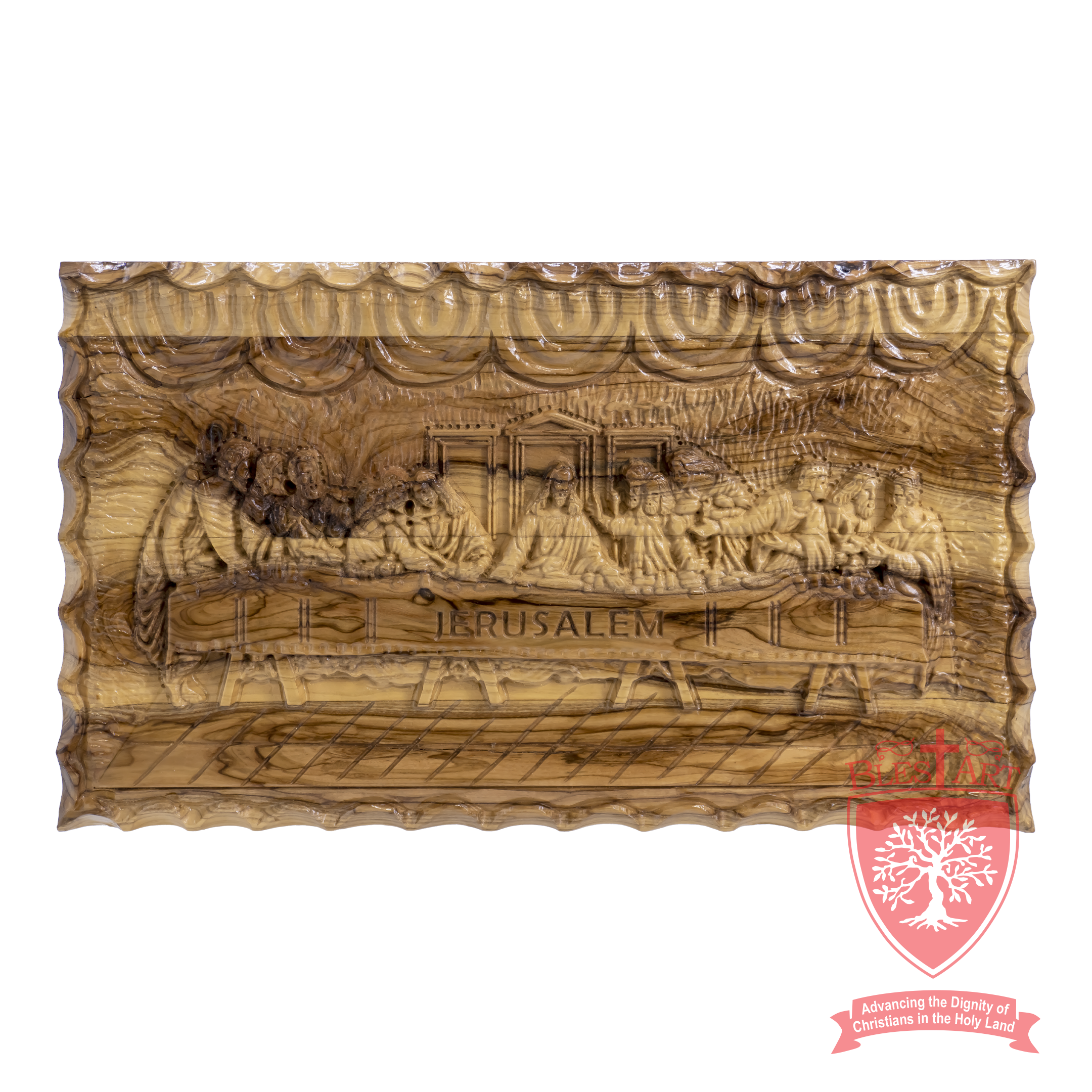 Last Supper - Olivewood Plaque