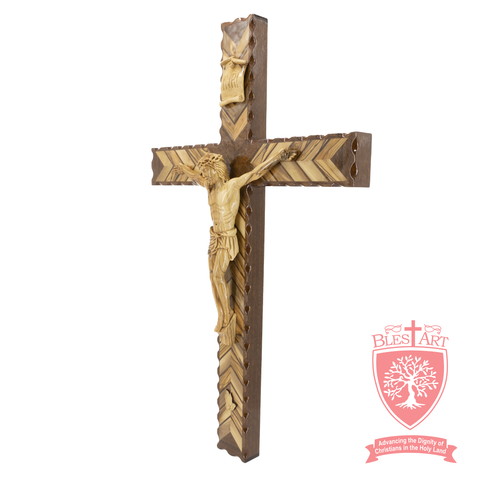 Latin Cross, Olivewood and Walnut