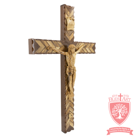 Latin Cross, Olivewood and Walnut