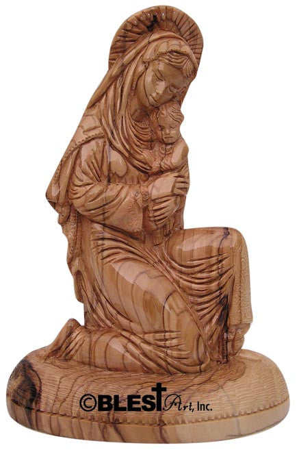 Madonna with Halo & Child, Size: 9.8"/25 cm Height - Blest Art, Inc. 