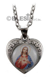Pendant, Heart with an Icon, available in different styles, Size: 0.8-1.2"/2-3 cm