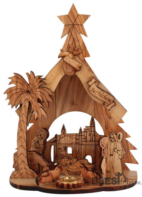 Nativity set, Evergreen Tree style. Available in different sizes.