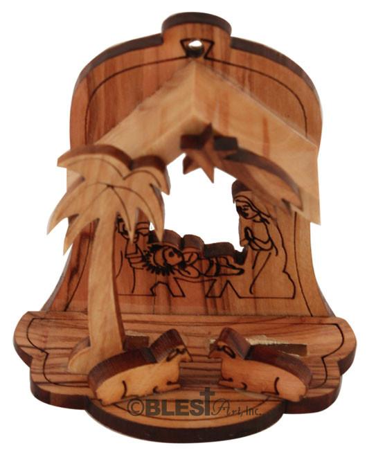 Ornament Laser carved, 3-D, Different Styles, Size: 3.1"/8 cm Height - Blest Art, Inc. 