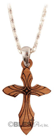 Pendant, Olive Wood, Available in different styles. Size: 1.0" / 2.5 cm - Blest Art, Inc. 