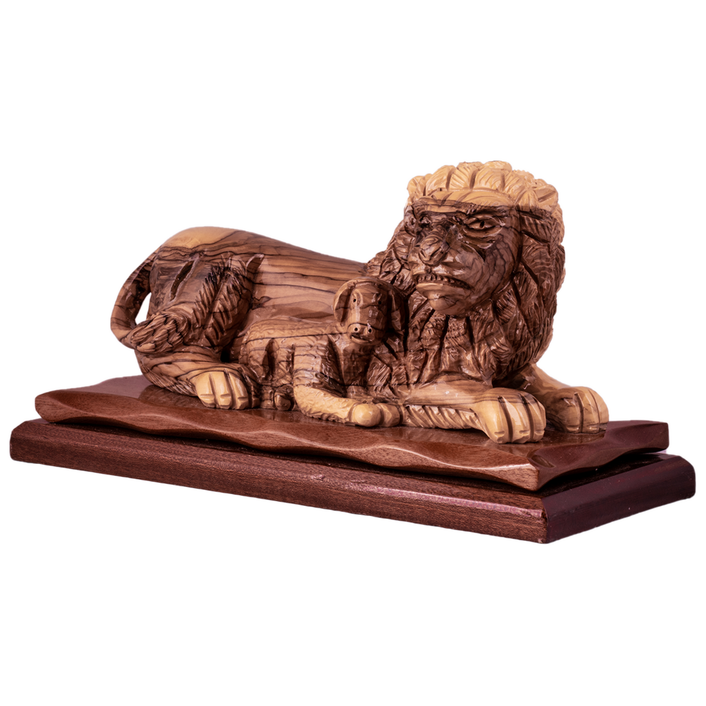 Lion and the Lamp, Size: 12" X 5.5" X 6"